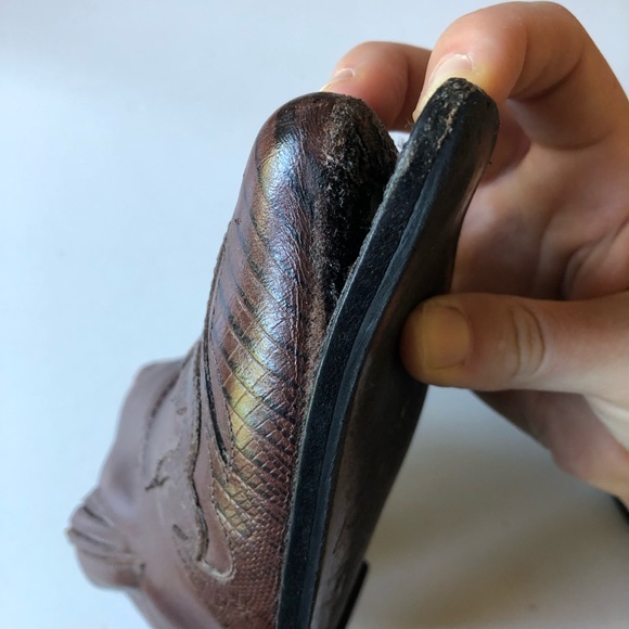 Vintage low top leather boots - Picture 6 of 6